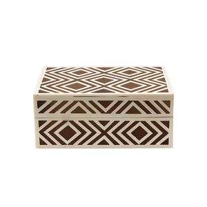 Boîtes royales avec incrustation d'os de nacre de la meilleure qualité sur boîte-cadeau en bois pour chocolat boîte d'incrustation d'os décorative meilleure vente - Product Image 1