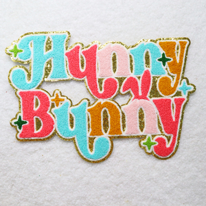 Well-Designed Custom Embroidered Patch Large Logo Easter Design Chenille Easter Bunny Patches for Clothing - Product Image 3