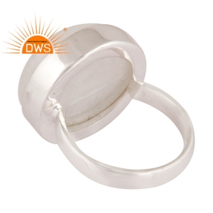 Handmade Sterling Silver Natural Rainbow Moonstone Gemstone <b>Statement</b> <b>Ring</b> Custom Jewelry For Women Gift For Her - Product Image 3