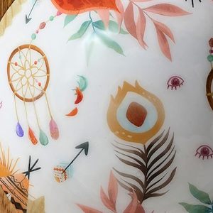 Lot de 2 bols en bois de manguier naturel bols de service décoratifs en bois de qualité alimentaire avec impression incrustée pour décoration de table Snack & Dry Fruits - Product Image 5