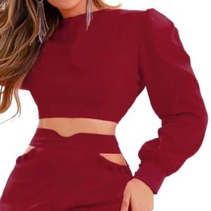 Nuovo arrivo da <span class=keywords><strong>donna</strong></span> Set di due pezzi tinta unita a contrasto pantaloncini Slim in maglia Casual a vita alta <span class=keywords><strong>Bermuda</strong></span> con risvolto corto Top - Product Image 5