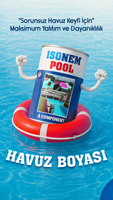 ISONEM POOL, revêtement liquide transparent à base de polyuréthane acrylique, résistant aux UV, durable, pas besoin de retirer les carreaux, fabricant Turquie