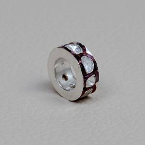 Rose Cut 5x12 MM Rueda Espaciador Rondelle Finding - Product Image 1