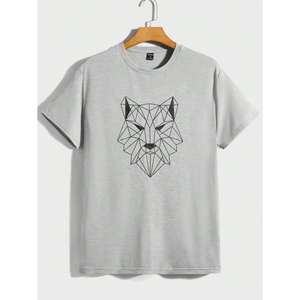 เสื้อยืดผ้าฝ้ายแขนสั้นพิมพ์ลายม้าสีขาวสำหรับเด็กผู้ชายเสื้อยืดผ้าสไตล์ตะวันตกสุดเท่ - Product Image 5