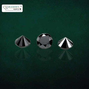 Qualité supérieure 0.90-1.00mm diamants naturels traités noirs qualité AAA bijoux fins pierres en vrac originales finition brillante - Product Image 2