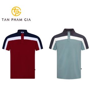 Polo de golf unisexe 100% en polyester, matériau durable et de qualité supérieure, polo personnalisé, t-shirts de corps du fabricant vietnamien - Product Image 1