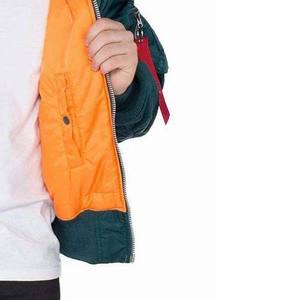 แจ็คเก็ตบอมเบอร์ผู้ชายคุณภาพดีที่สุด ผลิตตามสั่ง ขายส่ง ผ้าแคนวาส ย้อมสีพื้น กันน้ำ ระบายอากาศ โพลีเอสเตอร์ แขนยาว สำหรับฤดูหนาว ใส่เล่นกีฬา - Product Image 6