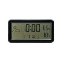 Factory Outlet LCD grande de alta definición Tiempo Temperatura Humedad Pantalla Digital LCD Despertadores