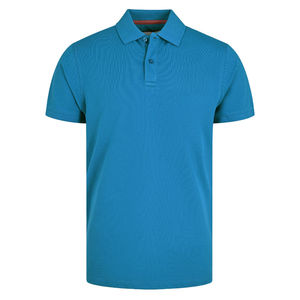 100% High Quality Cotton Eco-Friendly Solid Pattern <b>Turquoise</b> <b>Men's</b> Casual for Polo <b>Shirt</b> in Plain Dyed Pique Fabric - Product Image 1