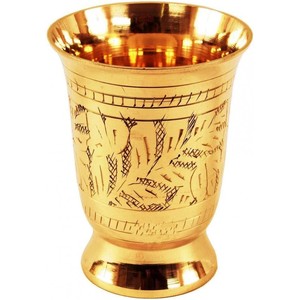 8.5 Ounce Brass Mint Julep Cup <b>Goblet</b> Tumbler Elegant 8.5 Ounce Capacity for Each Drink - Product Image 1