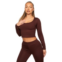 Camiseta sin mangas personalizada de talla grande, elástica, ajustada, informal, tipo camisola, de media manga, para fitness, entrenamiento, deporte, gimnasio, yoga, sexy, para mujer, top corto.