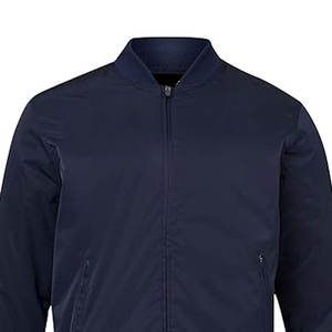 Veste de moto pour homme, col montant, logo personnalisé sur le devant, style streetwear, légère, fermeture éclair, vente en gros - Product Image 3