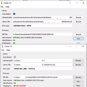 LSuite 1.0 Outil de calcul de somme de contrôle L-suite Correction Checksum pour Kess Ktag KT200 et nombreux outils de programmation ECU programmeur ECU - Product Image 3