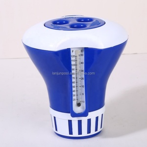 Clo Floater Dispenser sử dụng đại dương Pavilion 7 "hóa chất Dispenser với nhiệt kế hồ bơi hóa chất Floater cho trong hồ bơi mặt đất - Product Image 3