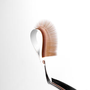 Plateau de cils brun foncé, cils russes volumineux, légers, faits à la main, semi-bruns, cils en vison en gros, super doux et moelleux - Product Image 4