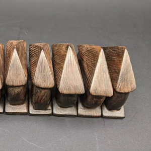 Élégant rond en bois et serviette de table pour les tables de restaurant porte-mouchoirs ronds de serviette café thé utilisation mariage - Product Image 1