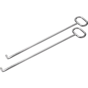 HRKE 800 mm Galvanized Manhole Cover Lifter with L-<b>hooks</b> Garden Hand <b>Tool</b> - Product Image 1