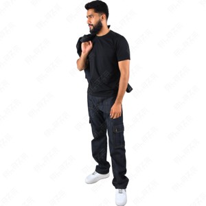 Ensemble Jean Vintage Personnalisé Homme, Veste en Jean Superposée et Jean Évasé à Coupe Ample, Pantalon en Jean Baggy de Haute Qualité - Product Image 4