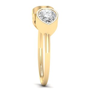 REYES Haute Qualité 14K Or Massif HPHT CVD Lab Grown Diamond Bague de Fiançailles Pour Femmes Bagues de Promesse de Mariage de Luxe Bijoux - Product Image 3