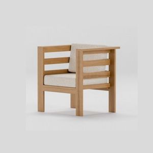 Furniture Living Room Chairs Made Of Teak Wood, Modern Minimalist Design With Soft Foam Seats And <b>Backrests</b> - Product Image 1