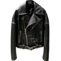 Veste en cuir GAF Fashion, art de la mode, veste bomber en cuir pour femmes, nouveaux manteaux vert vif