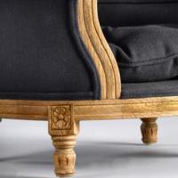 Lit pour animaux de compagnie de luxe en bois massif moderne Jacques Kay