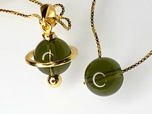 Collier Moldavite tchèque véritable or 14K pendentif en argent sterling breloque chaîne tour de cou pierre précieuse naturelle changement de couleur optique - Product Image 4