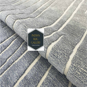 ขนแกะสไตล์โมร็อคโคเบอเบอร์สีดำแบบถักมือแบบนิวซีแลนด์และพรมปูพื้นฐานแบน - Product Image 3