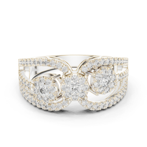 แหวนเพชรเพาะเลี้ยงในห้องปฏิบัติการทองคำโรสโกลด์ 14K สำหรับผู้หญิง |   ของขวัญสุดหรูสำหรับงานหมั้นและงานแต่งงาน |   ชุดสำหรับงานปาร์ตี้ |   เพชรที่เพิ่งเพาะเลี้ยง - Product Image 2