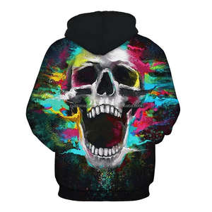 Sweat à capuche FD en polyester à sublimation personnalisée de haute qualité MCAMH-73 des vêtements décontractés à impression de teinture complète pour hommes et femmes - Product Image 2