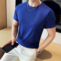 T-shirt décontracté pour homme, toucher doux, été, 100% coton, uni, durable, respirant, manches courtes, style minimaliste streetwear
