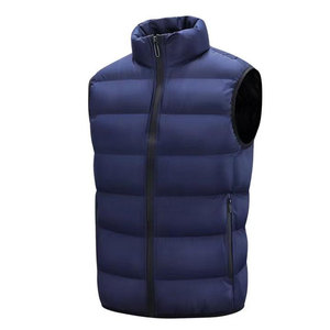 Logotipo personalizado Oem Unisex acolchado al aire libre chaqueta sin mangas de los hombres brillante Puffer burbuja Chaleco de los hombres de invierno Gilet Coat - Product Image 5