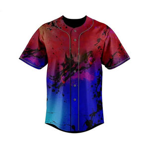 Ensembles de maillots de baseball d'équipe solides OEM, impression personnalisée sur le devant, uniforme de baseball en sublimation pour hommes à vendre - Product Image 1