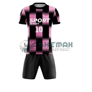 Ensembles de vêtements de football OEM de tendance supérieure dernière conception à manches courtes uniforme dégradé de couleur tenue de club tenue de football confortable - Product Image 3