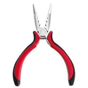 Pince d'extension de cheveux de 5 "Pince à cheveux à pointe en I à 3 trous pour outil d'ouverture et de retrait d'extensions de cheveux Micro Nano - Product Image 1