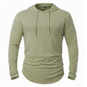 Sudadera Deportiva de Compresión, Corte Regular, para Entrenamiento, Otoño, OEM, Logotipo Personalizado, Algodón, Felpa, Ecológica, para Gimnasio, Ropa Deportiva para Hombre - Product Image 1