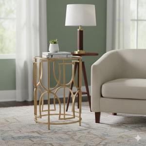 Ensemble de tables basses gigognes rondes au design contemporain, construction en acier inoxydable écologique pour petits espaces et intérieurs modernes - Product Image 3