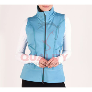 Chaleco ecuestre cómodo para mujer hecho con tejido elástico flexible, forro transpirable de silueta delgada y rendimiento duradero - Product Image 2