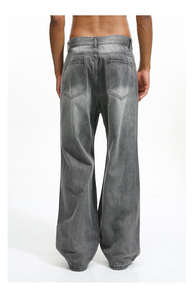 Jeans de qualité HighStreet en gros, design troué au genou, jean droit pour homme, style délavé, jeans déchirés - Product Image 4