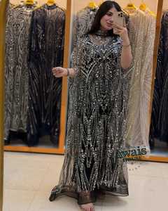 Vestidos de Noche de Alta Costura, Estilo Imperio, con Bordado de Cristal y Cuentas, Largos hasta el Suelo, Ecológicos, para Bodas y Fiestas - Product Image 3