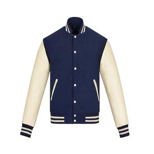 OEM personnalisé hiver Vintage école collège hommes vestes manteau laine Letterman grande taille culture veste universitaire - Product Image 1