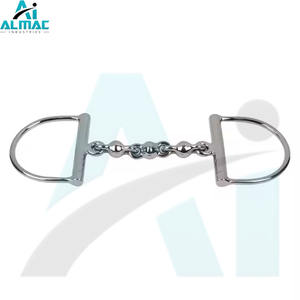 Broca de caballo de acero inoxidable ALMAC, doble junta en forma de D, construida para durabilidad y control, ideal para jinetes, comodidad de precisión para caballos - Product Image 2