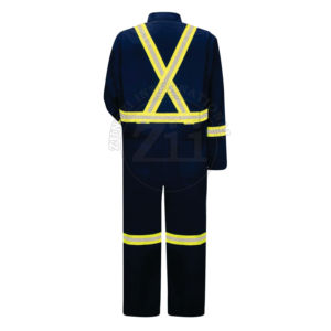 Overol de Trabajo Práctico de Algodón Industrial de Alta Visibilidad, Reflectante, Impermeable, Ignífugo y Resistente al Fuego para Trabajadores - Product Image 4