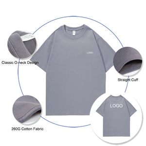 สไตล์ที่ไม่ซ้ํากันและการออกแบบศุลกากรเสื้อผ้า 260G เสื้อยืดเทผู้ชายฤดูร้อนผ้าฝ้ายเสื้อแขนสั้นผ้าฝ้าย T เสื้อ - Product Image 2