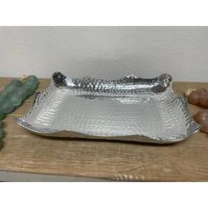 Elegante bandeja de servicio de acero inoxidable, perfecta para llevar alimentos y bebidas con un acabado elegante que resiste el deslustre - Product Image 6