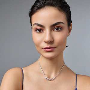 18K Gold Plated Heart-shaped <b>Ruby</b> & Pearl <b>Necklace</b> Religious Trendy Party Occasion - Product Image 6