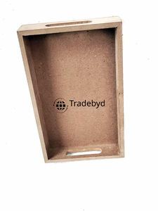 Tradebyd Bandeja de madera MDF hecha a mano Bandeja de servicio premium para fiestas Bodas y uso en hoteles - Product Image 3