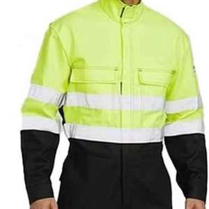 Conjunto de Chaqueta Impermeable de Forro Polar Compuesto de Alta Visibilidad para Invierno, Personalizado por el Fabricante, Ropa de Seguridad Reflectante, Traje de Trabajo - Product Image 5