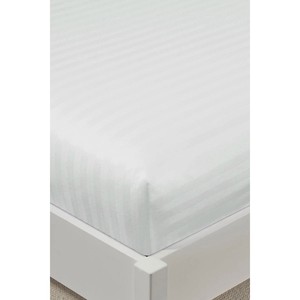Juego de Sábanas Ajustables Dobles Varol 100% Algodón Satinado a Rayas de 30 cm con 2 Fundas de Almohada para Uso Doméstico, Juego de 3 Piezas - Product Image 6