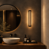 Applique murale linéaire LED moderne dimmable 3000K-6000K, étanche, longue, pour intérieur, vente en gros